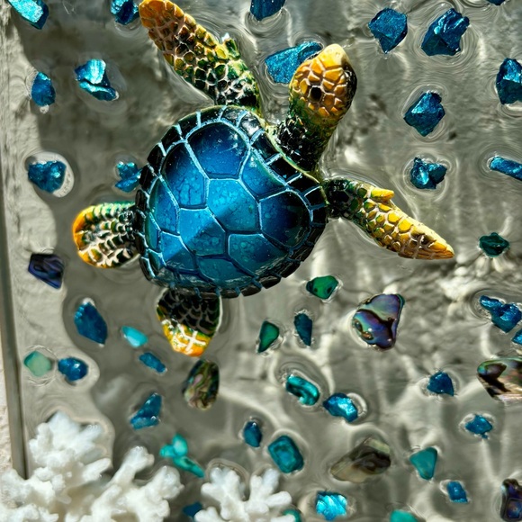Merman/Mermaid/Sea Turtle Resin wall decor - Picture 4 of 12